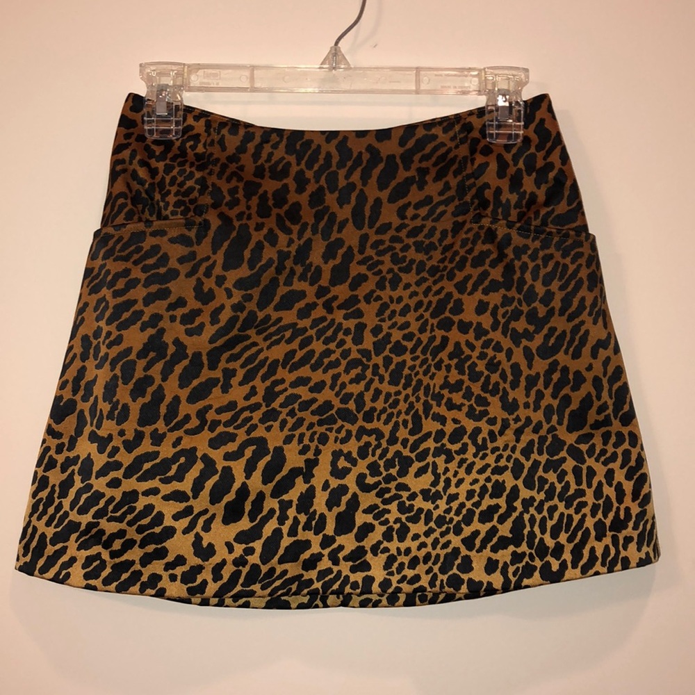 CHEETAH print skirt with POCKETS